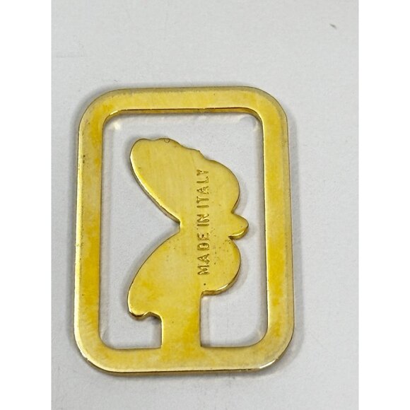 VTG Gold Tone Butterfly Metal  Bookmark Paperclip Made In Italy (Lot of 7) EUC - Picture 2 of 4